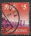 Hong-Kong 1997; Y&T n 830; 5$ srie courante, vue panoramique de Hong Kong