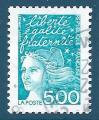 N3097 Marianne de Luquet 5.00 bleu-vert oblitr