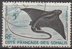 Cte des Somalis 1959  Y&T  296  oblitr  poissons  