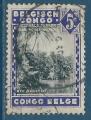 Congo belge N203 Rivire Molindi oblitr