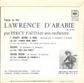EP 45 RPM (7")  B-O-F  Percy Faith /  &#8206;Peter O'Toole  "  Lawrence d'Arabie  "