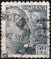 Espagne 1940 - YT 684 ( Gnral Franco ) Dent. 9¾ x 10¼ - Ob 
