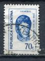 Timbre ARGENTINE 1973  Obl   N 949  Personnages  