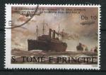 Timbre S. TOME THOME & PRINCIPE 1988 Obl N 918 Y&T Bteaux