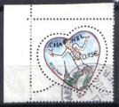  timbre France 2004 -  YT  3633 - Coeur de Chanel, St Valentin 