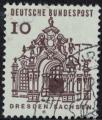 Allemagne 1965 Oblitéré Used Pavillon Zwinger à Dresde Y&T DE 322 SU