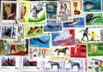 Ajman lot de 500 timbres oblitrs diffrents