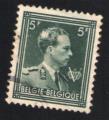Belgique 1943 Oblitration ronde Used Stamp King Roi Lopold III 5fr vert BE 646