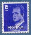Espagne n2060a Juan Carlos 1er 15p violet-bleu - papier phosphorescent oblitr