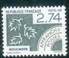 France neuf ** pro n 196 anne 1987 novembre