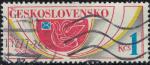 Tchcoslovaquie 1975 Journe du Timbre Colombe et enveloppe Y&T CS 2143 SU