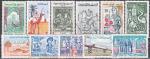 TUNISIE Petit lot de 11 timbres oblitrs de 1959/61 