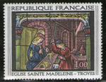 **   FRANCE     1,00 F   1967  YT- 1531  " Eglise Ste Madeleine - Troyes "   **