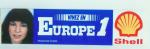 Franoise RIVIERE  / VIVEZ EN EUROPE 1 / SHELL autocollant rare et ancien 