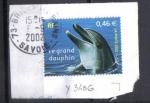 FRANCE 2002 - YT 3486 - le grand dauphin - srie nature - OB Ronde