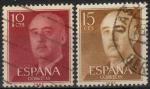 Espagne : n 854 et 855 o (anne 1955)