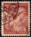 FRANCE - 1944 - Y&T 653 - Type Iris - Oblitr