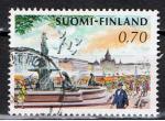 Finlande / 1973 / Marché d'Helsinki & statue / YT n° 680, oblitéré