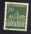 Allemagne 1966 Oblitr rond Used Stamp Porte de Brandenburg Gate Berlin