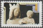 2013 Adhsif 877 oblitr ROND Art gothique Vierge  l'Enfant