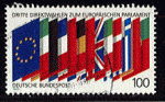 RFA 1989 - Y&T 1248 - oblitr - drapeaux membres UE