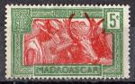 Madagascar 1930; Y&T n 164; 5c, Attelage de Zbus