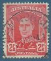 Australie N132 George VI 2,5p oblitr