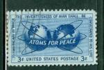 tats-Unis 1955 Y&T 597 oblitr Symbole de l'atome et des globes