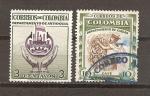 Colombie N Yvert 548, 550 (oblitr)