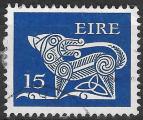 Irlande - 1980 - Yt n 422 - Ob - Chien stylis 15p bleu fonc