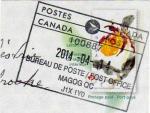 Canada 1999 - Frag. envel. pr-timbre, visuel du timbre YT 1661/Sc 1790 Orchid.