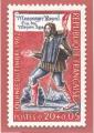 Carte postale neuve, prte  l'usage, Messager royal fin du Moyen Age