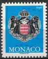 Monaco 2017 Oblitre Used Coat of Armes Blason Armoiries bleu copli SU