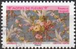 Adh N 1990 - Motifs de fleurs  roses et muguet - Cachet rond