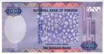 **   RWANDA     2000  francs   2014   p-40a    UNC   **