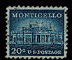 Etats-Unis 1956 - YT 616 - oblitr - Monticello Charlottesville Virginie