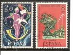 Espagne N Yvert 1866/67 - Edifil 2211/12 (oblitr)