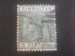 Gibraltar 1889 - Y&T 22 obl.