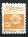 Timbre du NICARAGUA 1983  Obl  N 1249  Y&T   Fleurs 
