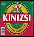 Hongrie tiquette Bire Beer Label Borsodi Kinizsi
