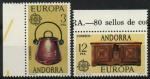 Andorre, bureaux espagnols : n 94 et 95 xx neuf sans trace de charnire