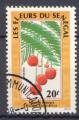 Timbre du SENEGAL 1988  Obl  La Srie ( 4 val ) N 781  784  Y&T  Fleurs