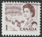 CANADA - 1967/72 - Yt n 378 - Ob - Elizabeth II ; attelage du grand nord