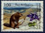 France 1996 - YT 2997 - cachet vague - parc des Cvennes marmotte