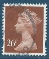 Grande-Bretagne N1997 Elizabeth II 26p brun oblitr
