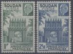 France, Soudan : n 129 et 130 x neuf avec trace de charnire anne 1941
