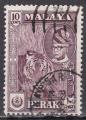 MALAISIE-PERAK  N 105 de 1959 oblitr  