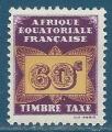 Afrique Equatoriale Franaise Taxe N8 60c neuf**