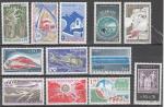 France  lot de 12 timbres   N**  (3)