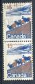 Timbre CANADA 1972 - 1976  Obl  N 472A  Paire ( Phosphore ) Y&T   Moutons